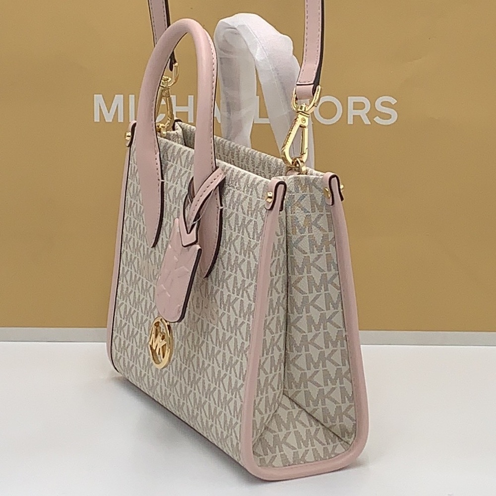MICHAEL KORS MIRELLA SMALL
SHOPPER TOP ZIP XBODY POWDER
BLUSH MULTI SIGN… - Picture 6 of 16